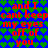 Red text repeats 'and I can't keep my eyes off of you' over a blue background with green heart patterns.