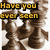 Pixelated chess-themed buddy icon with text overlays reading 'Have you ever seen', 'Alice & Edward', and 'play chess? Pretty damn funny!' in yellow, green, and blue fonts.