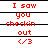 Red pixelated text and symbols arranged in a on white background with black horizontal lines separating