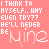 A static image with repeated text and symbols on a pink background, featuring the phrase 'I THINK TO MYSELF... WHY EVEN TRY?? HE'LL NEVER BE Nine' in white pixelated font.