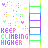 A vertical of four identical showing a rainbow ladder with colorful dots and text reading KEEP CLIMBING HIGHER in multicolored letters