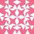A static pixelated pattern with alternating pink and white geometric shapes forming a symmetrical, repeating design.