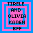 Four identical pixelated icons arranged in a , each displaying text within nested square borders