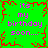 Green background with red pixelated border and central starburst, pink text repeating 'its my birthday soon...' in four corners.
