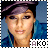 A 48x48 pixel buddy icon featuring a person in a blue jacket and purple cap, displayed across three frames of an animated contact sheet with "AKO" text at the bottom right of each frame.