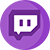 Purple circular icon with white speech bubble containing two vertical dark purple bars, all rendered in pixelated style.