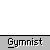 Animated contact sheet of a gymnast icon showing 23 sequential frames with varying poses and expressions, each labeled "Gymnist" below the animation sequence.