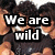 six showing a person in a black shirt with text overlays reading "We are wild," "We are free," "We are more...," "Than you think," "So call us Freaks," and "But that's just the way we roll!"