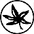 Two circular black-and-white cannabis leaf icons in a contact sheet with a blue and gray background containing "CoolBuddy.com" text.