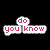 Pixelated red text on white speech bubbles against black background, with gray rectangle in bottom-right corner.