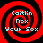 Four identical red and black spiral patterns with cyan text reading 'Caitlin Rox Your Sox!' arranged in a