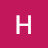 A static icon displays a white capital letter H centered on a solid magenta background with pixelated edges.