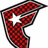 Red and black checkered shape with white star, outlined in gray and black, displayed across multiple