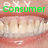 Green text 'Consumer' and 'Services' appear over a pixelated mouth with teeth, where the right side's text changes from 'Services' to 'Services' in green.