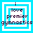 Four identical pixelated icons arranged in a , each displaying text within nested square borders