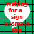 A static image with two heart-shaped icons: one white on green background, the other red on black background