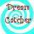 Four identical square icons arranged in a , each featuring a cyan and white spiral background with red text reading "Dream Catcher" in a stylized font