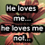 Pixelated text overlays on a blurred floral background with four distinct phrases in black rectangular boxes.