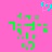 Pixelated green text on pink background with cyan heart above, showing 'Keep Fighting Allie <3' in two identical frames.