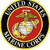 United States Marine Corps emblem on camouflage background with text labels 'Miss' and 'Anthony' in black boxes.
