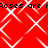 Red background with white diamond-shaped pattern and repeated black text reading 'Roses are Roses are' across two horizontal bands
