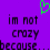Purple background with green heart outlines and repeated text about wanting to drive a beat-up Chevy pickup truck.