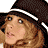 A 4-frame contact sheet of a pixelated animated icon featuring a woman with long brown hair wearing a dark hat with white stripes, showing different facial expressions across frames and including text "Coolbuddy.com" on the right side.