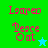 Pixelated text 'Laurel Peace Out' in pink on green and blue backgrounds with star symbols, displayed across four