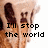 A pixelated image of a character with brown hair and a light-colored top, displaying text and symbols
