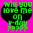 Green pixelated text on black heart shape against bright pink background, with repeated question marks below.