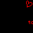 Red pixelated heart symbol above two red 'tc' text elements on black background.