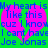 Green background with pink heart shapes and blue pixelated text reading 'My heart is like this cuz I know I can't have Joe Jonas' repeated across the image.