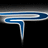 Blue and silver stylized 'P' logo with gradient, blue text reading Powerade Baseball 2008 on black background.