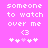 Pixelated text and symbols on a bright pink background with two identical side-by-side arrangements of white pixel art.