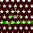 A static image with a dark brown background covered in white star patterns, displaying repeated green text that reads "I Hate Taylor" followed by multiple exclamation marks.