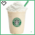 Animated sequence of a Starbucks drink with whipped cream and green straw, featuring heart icon changes.