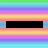 Animated sequence of pixelated text fragments forming 'SUMMER' against a rainbow striped background with small heart symbols.