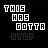 Pixelated text 'THIS HAS GOTTA STOP' in white and purple on black background, with multiple variations of letter coloring across frames.