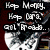 Animated sequence showing a person with dark hair and white clothing holding a guitar, displaying text overlays in pixelated font.