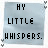 nine square with light blue textured backgrounds, each containing pixelated text and heart symbols in black and white