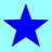 Four blue stars arranged in a on a light blue background, each star with five points and uniform coloration