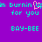Pixelated text on purple background with cyan and pink elements, showing repeated phrases and a heart symbol.