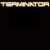 A 50x50 pixel animated buddy icon featuring a Terminator-themed design with repeated text and a character image, displayed in a contact sheet format.
