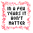 Pixelated text in a pink-framed square on gray background, with variations across six views showing partial color changes to 'YEARS' and 'FEW' text.