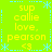 Bright green background with yellow text and light blue decorative elements arranged in a pattern
