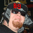 A person with gray hair and sunglasses wears a black cap with red text that changes across frames.
