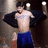 A pixelated image shows a shirtless person in blue shorts holding a black jacket, with red background text reading "YUM!!!!! He Can Be My Boy Toy".