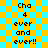 Pixelated text on a checkered background with two identical vertical of repeated phrases