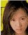 A contact sheet of five animated frames showing a woman with brown hair against a yellow background, displaying subtle facial expression changes across the sequence.