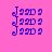 A pink background with four identical blue pixelated icons arranged in a , each featuring a stylized 'J' and '99D' text with a question mark
